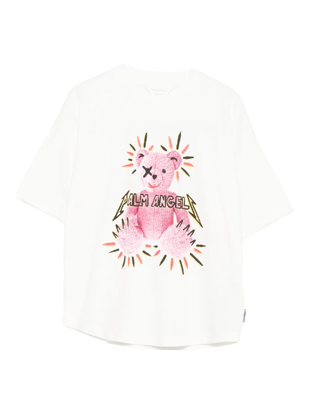 Palm Angels Kids teddy-print T-shirt - ホワイト Palm Angels Kids teddy-print T-shirt - ホワイト