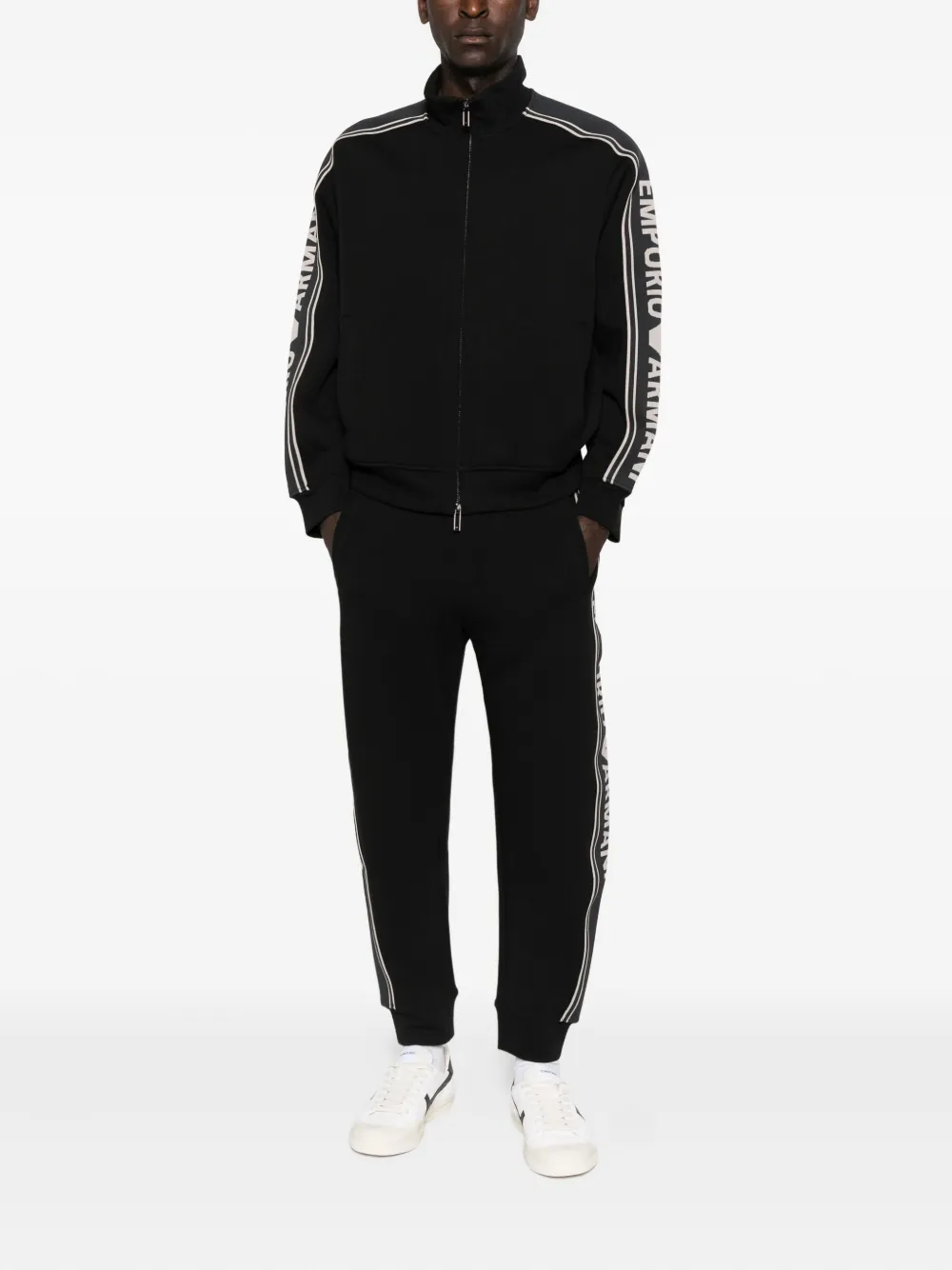 Emporio Armani logo-detail track pants - Zwart
