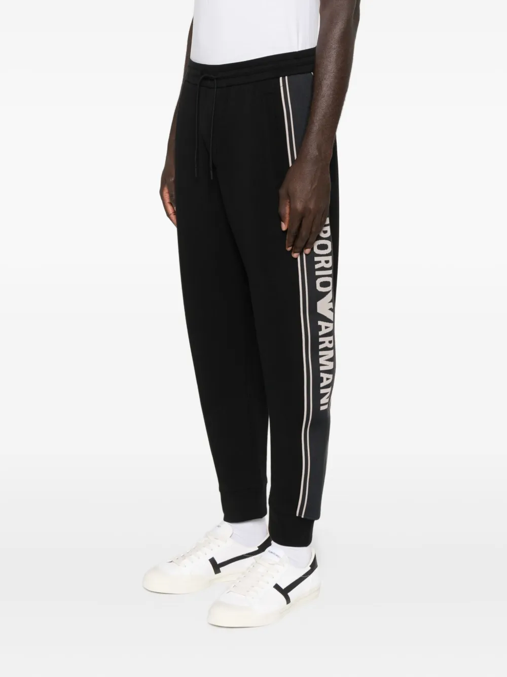 Emporio Armani Trainingsbroek met logo-detail Zwart