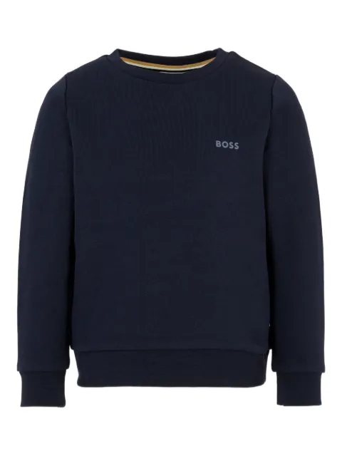 BOSS Kidswear crew-neck logo sweatshirt