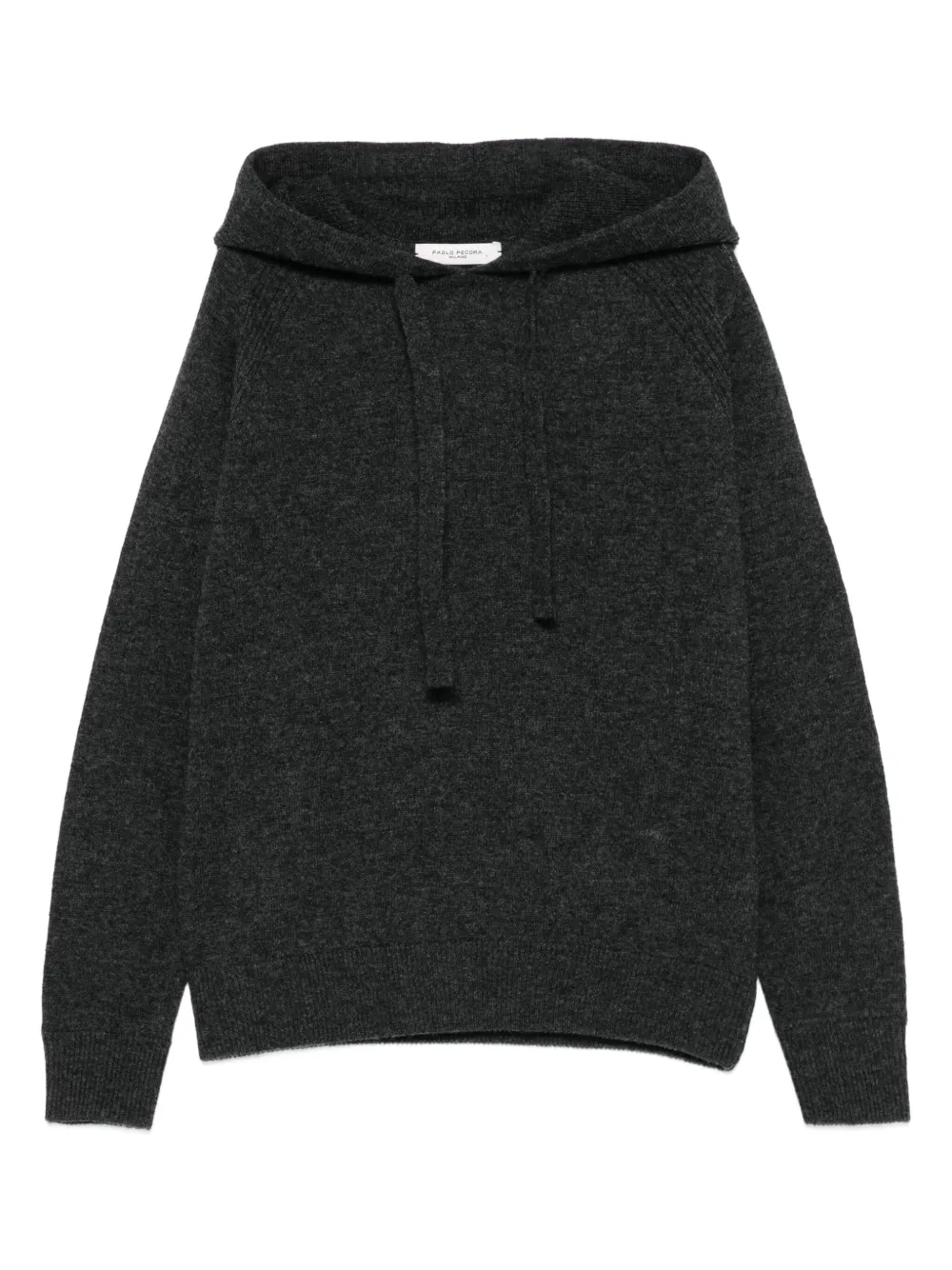 Paolo Pecora Kids Gebreide hoodie Grijs