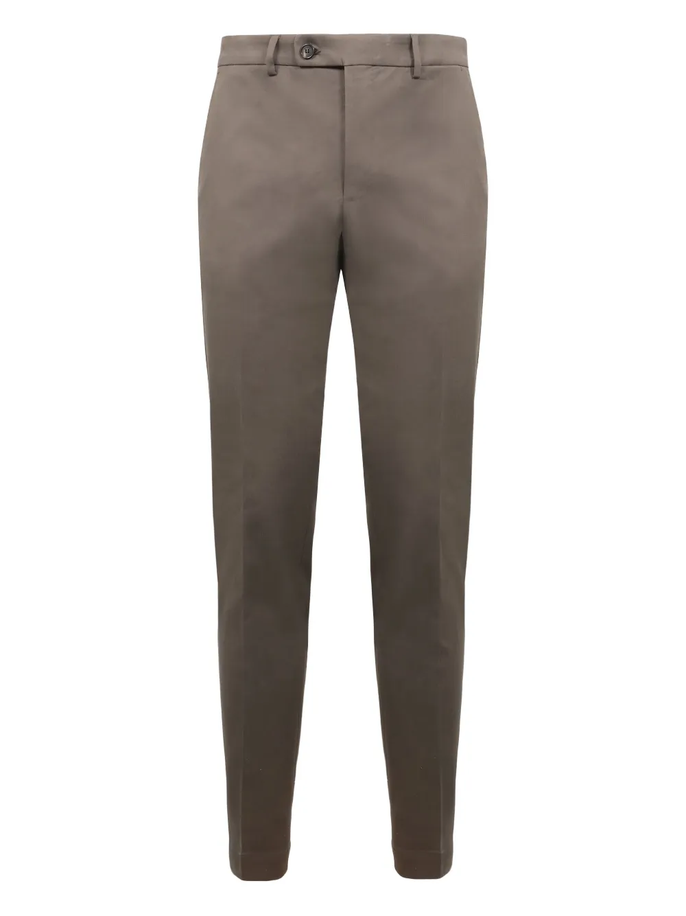 Slowear Broek met paspelzak met knoop Bruin