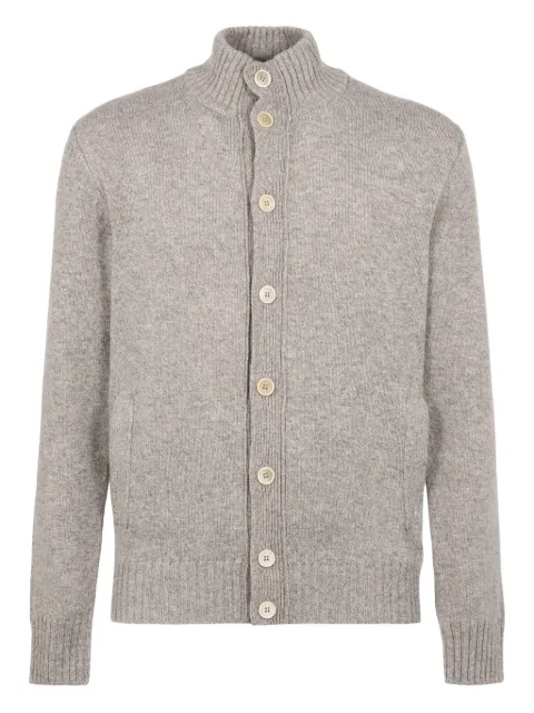 slowear cardigan en maille à design côtelé
