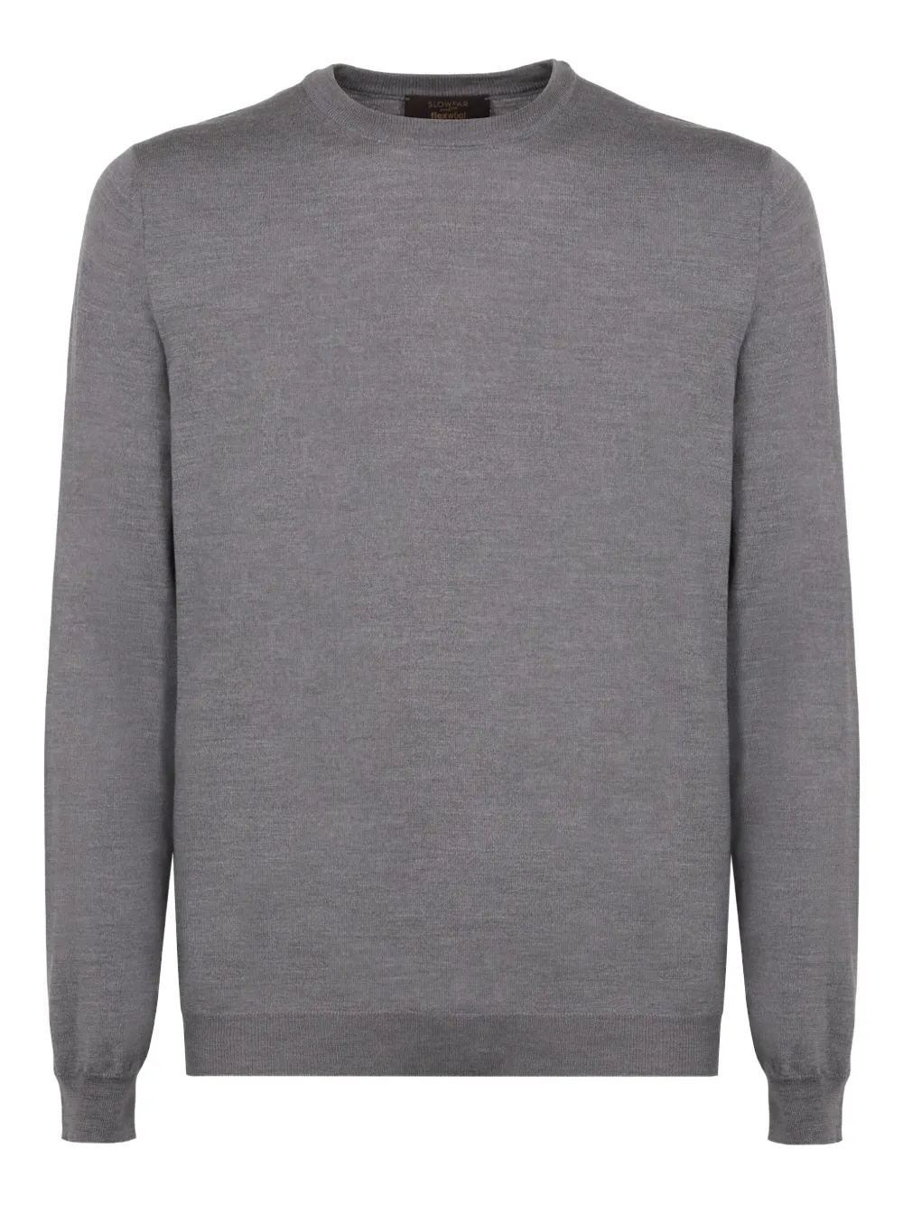 slowear fine-knit ribbed sweater | Grey | Image 1