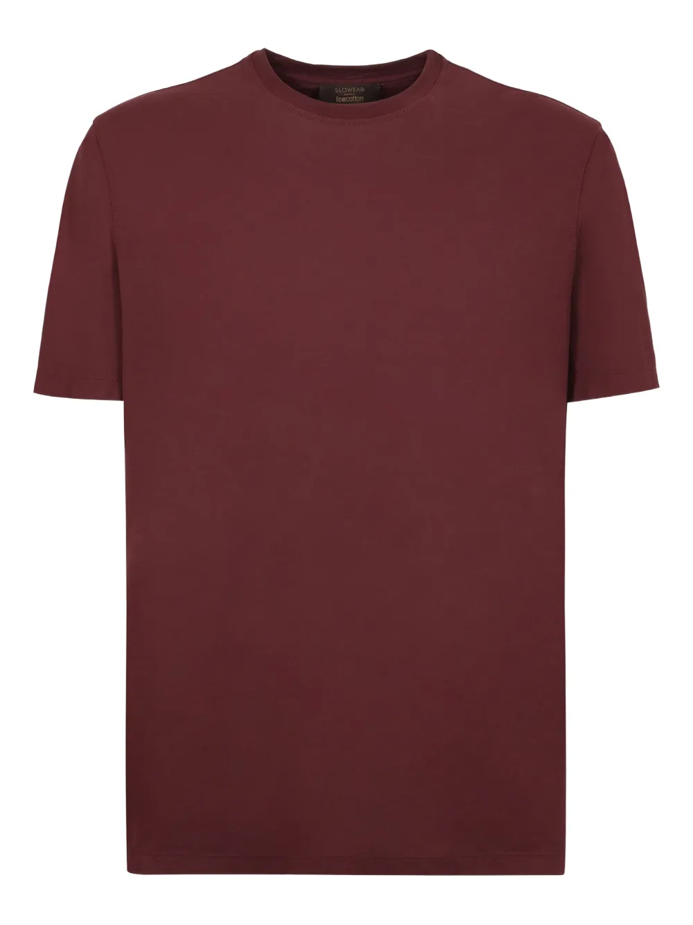 slowear ribbed-neckline T-shirt | Purple | Image 1