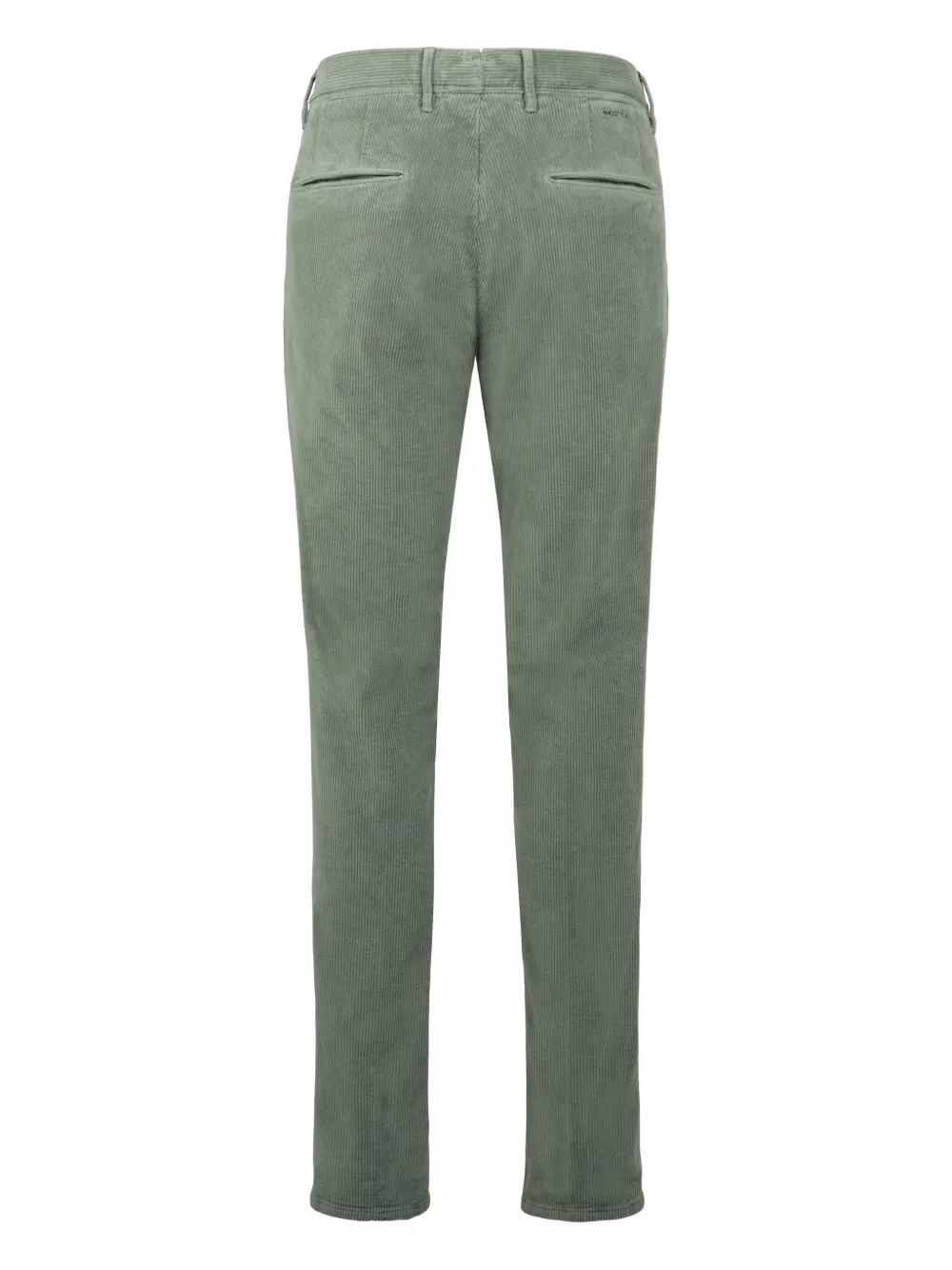 Slowear Ribfluwelen broek met paspelzak - Groen