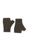 Barena logo-patch gloves - Green