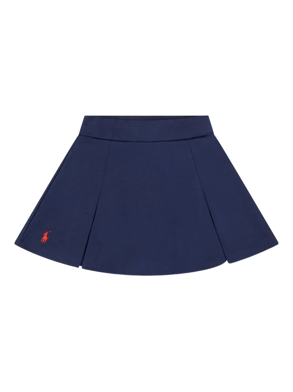 Polo Ralph Lauren Embroidered Logo T-shirt And Skirt Set In Blue