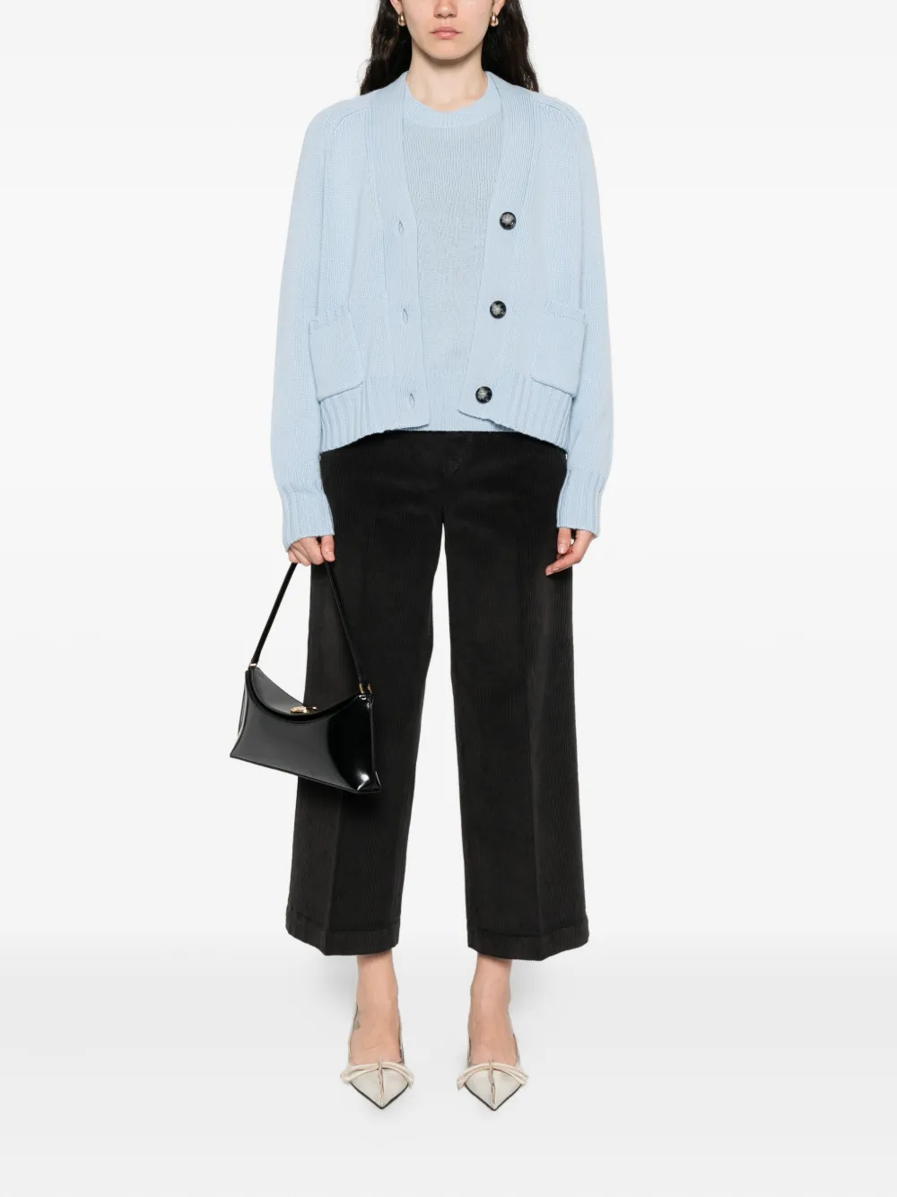 Allude patch-pocket button-up cardigan | Cardigans | Image 2