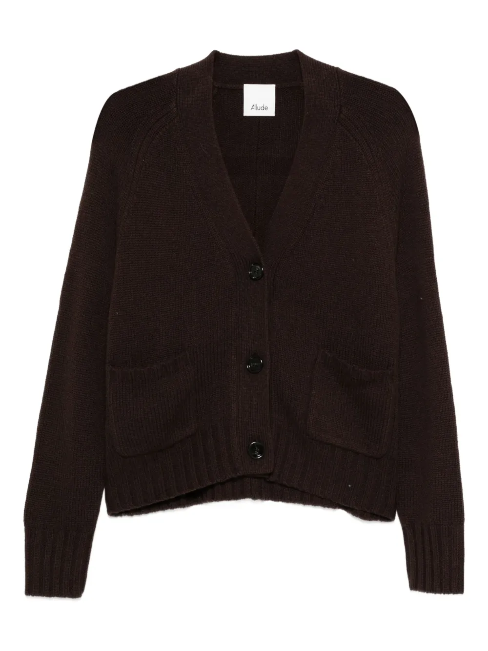 Allude V-neck cardigan | Brown | Image 1