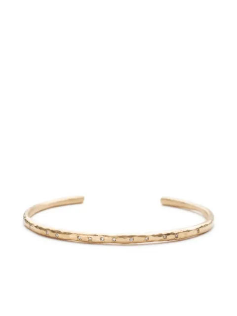Yasuko Azuma  18K yellow gold diamond cuff bracelet
