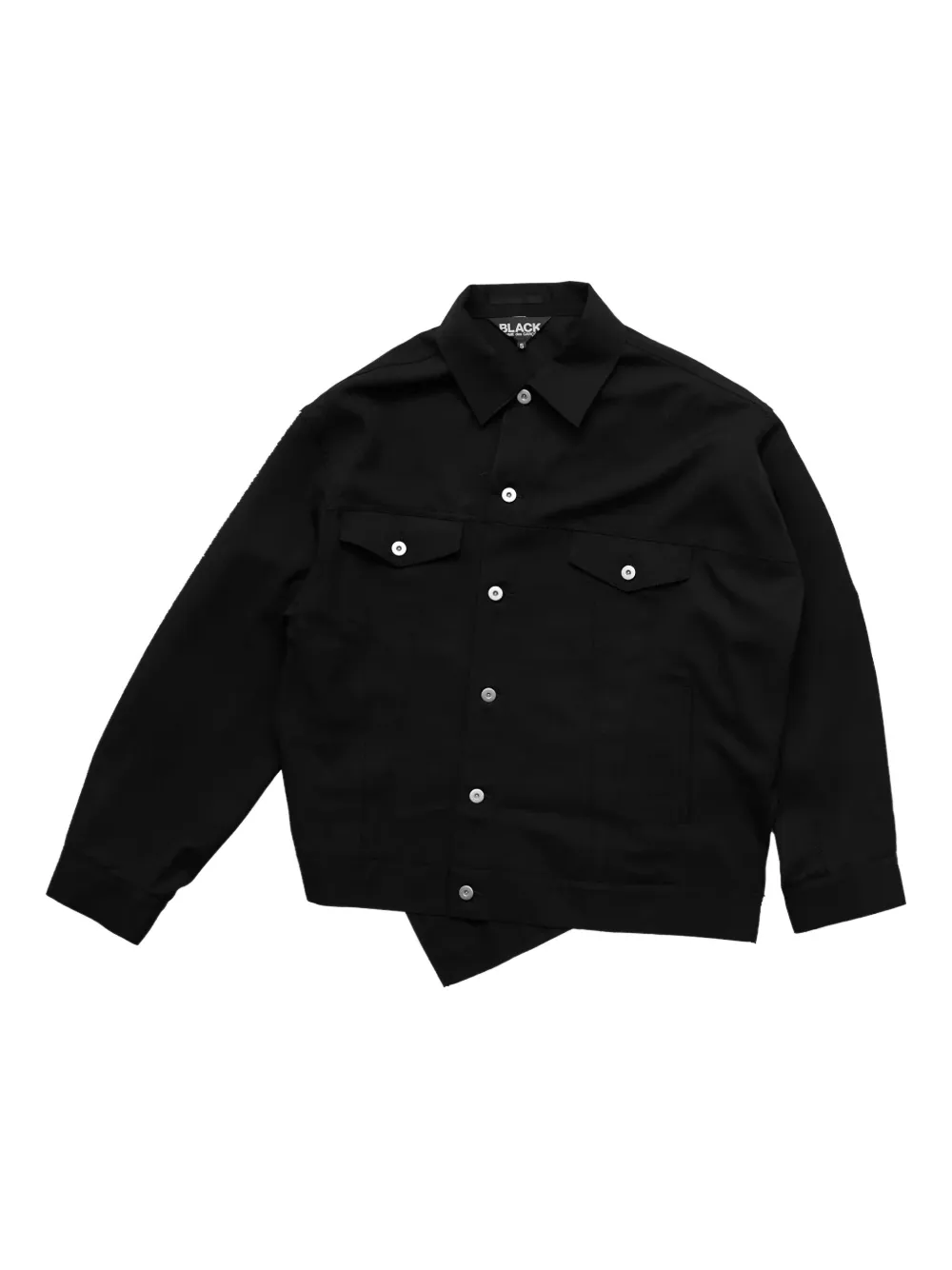 Comme Des Garçons Comme Des Garçons Giacca-camicia in lana - Black