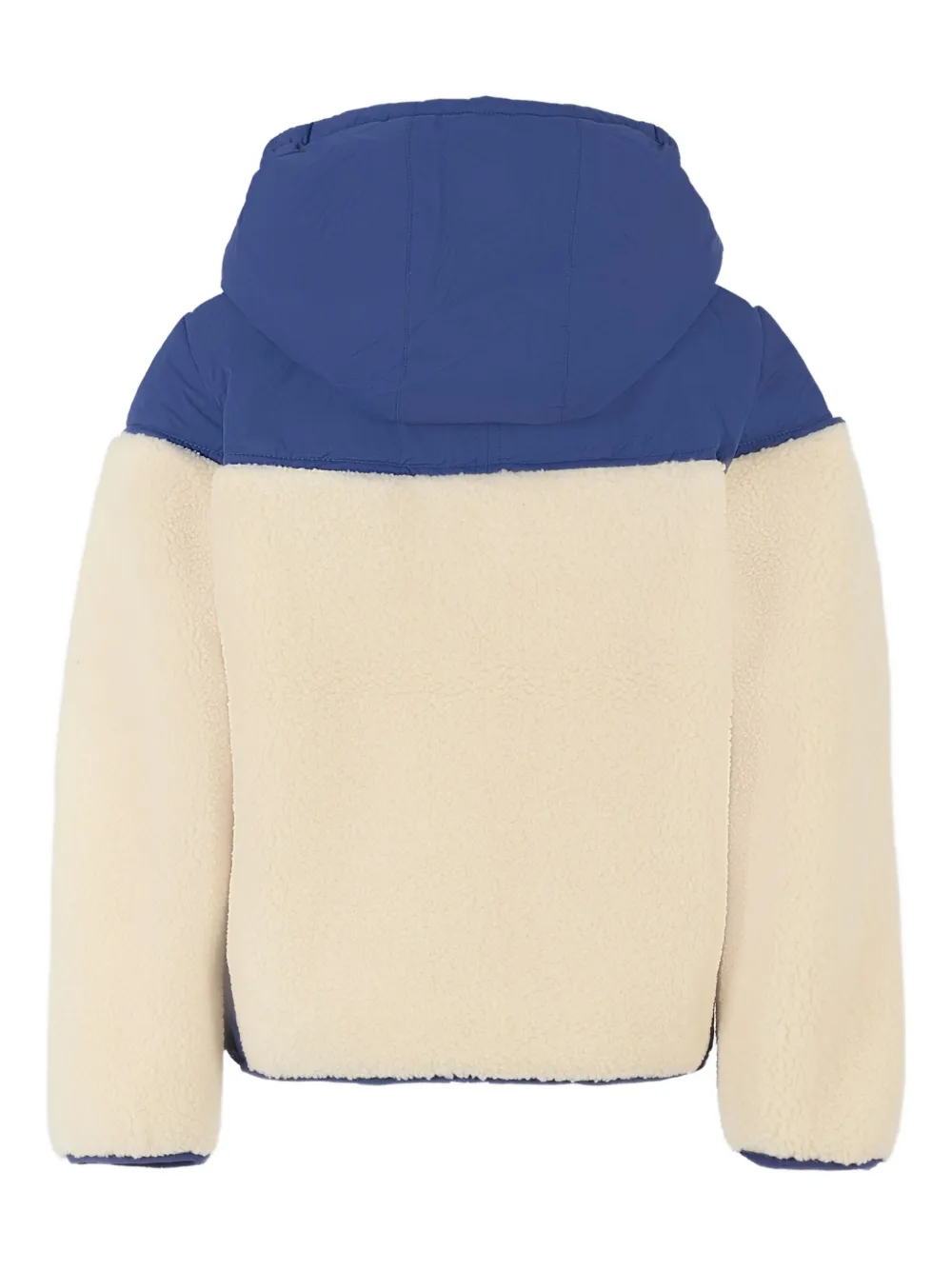 K Way Kids Jas met capuchon en fleece vlakken Beige