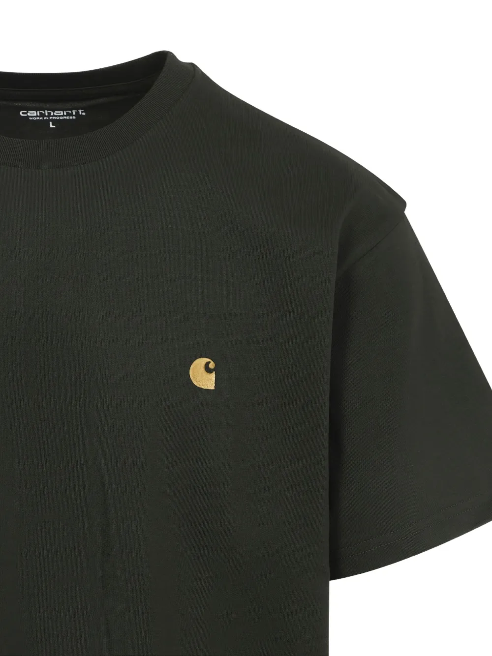 Carhartt WIP logo-embroidered T-shirt Groen