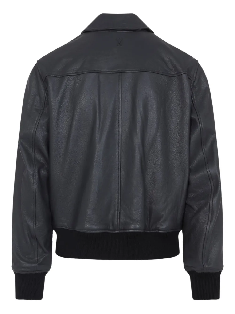 AMI Paris zip-front leather jacket | Leather Jackets | Image 2