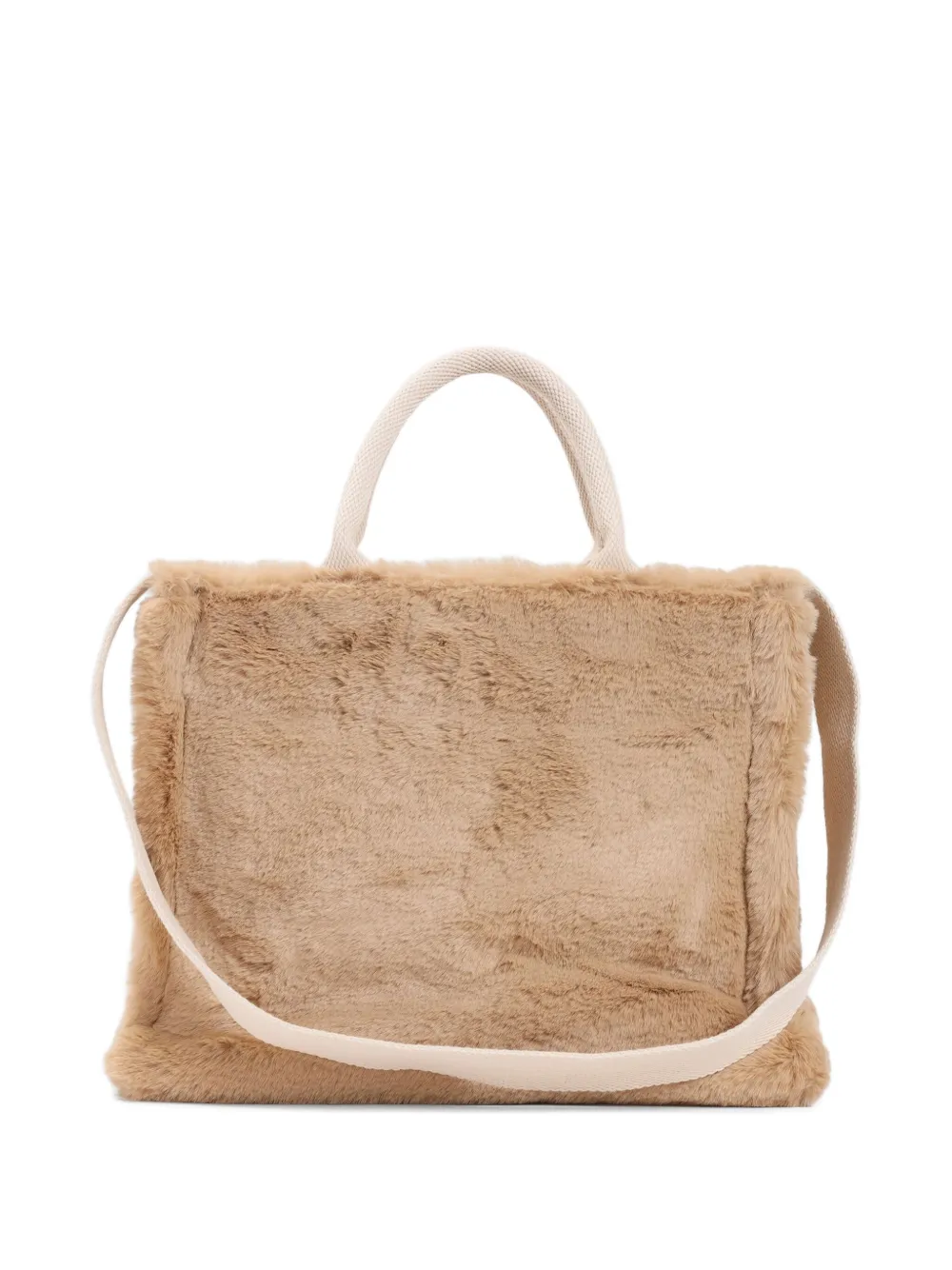 Marni Shopper met imitatiebont met handvat - Bruin