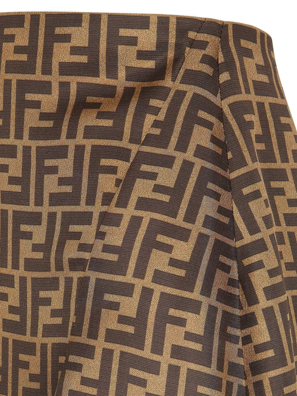 FENDI Rok met FF-print Brown