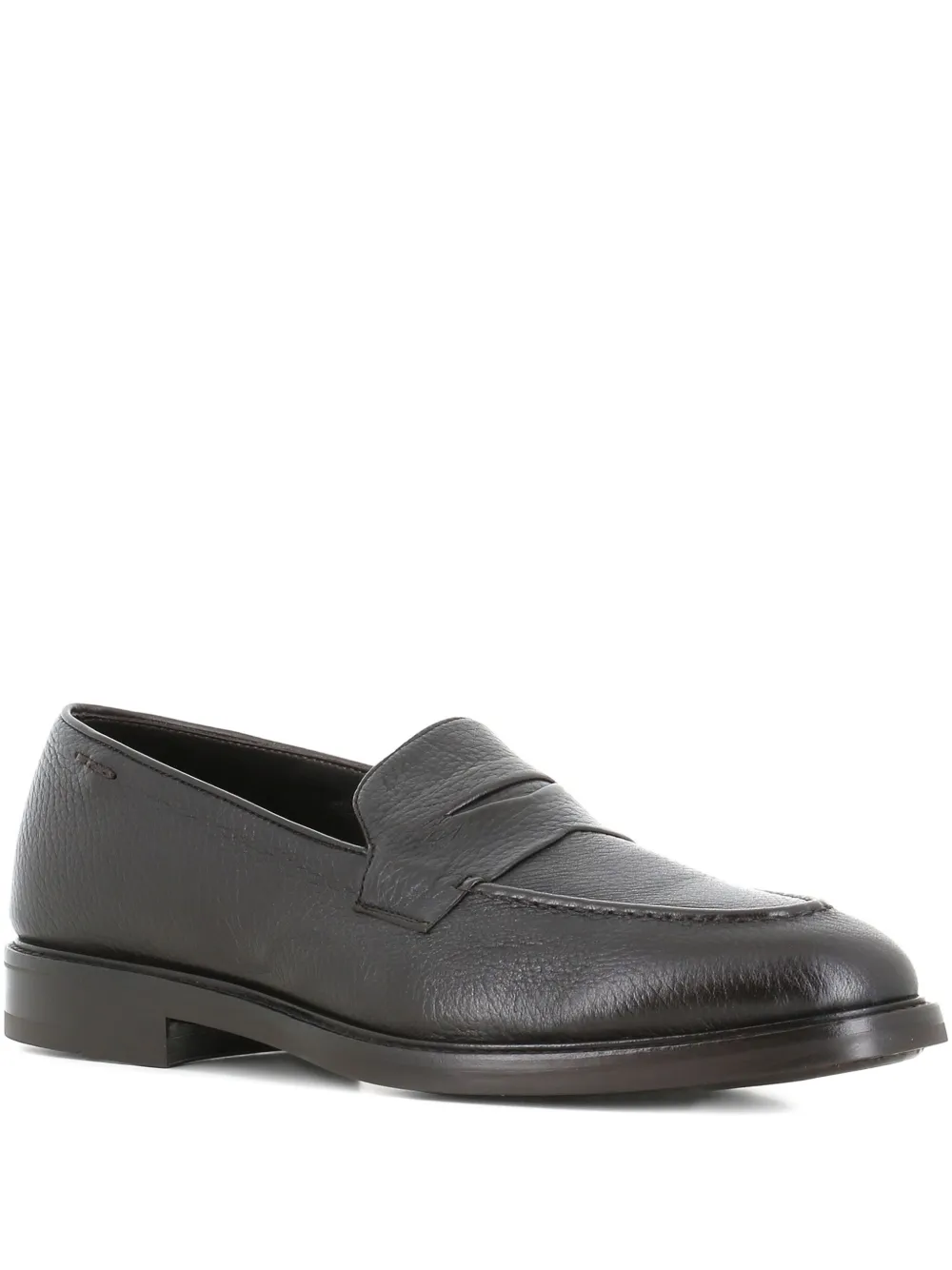 Alexander Hotto pebble-leather penny loafers | Black | Image 1
