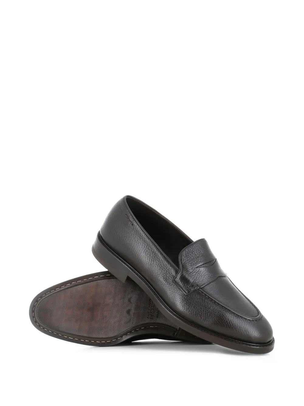 Alexander Hotto Loafers van bewerkt leer Zwart