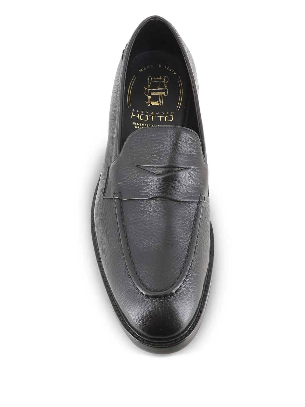 Alexander Hotto Loafers van bewerkt leer Zwart