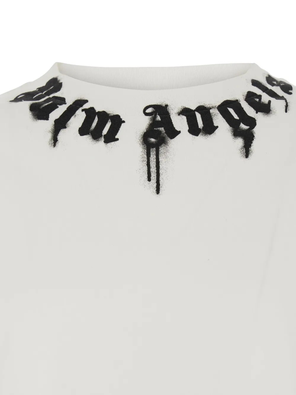 Palm Angels neck-logo T-shirt Wit