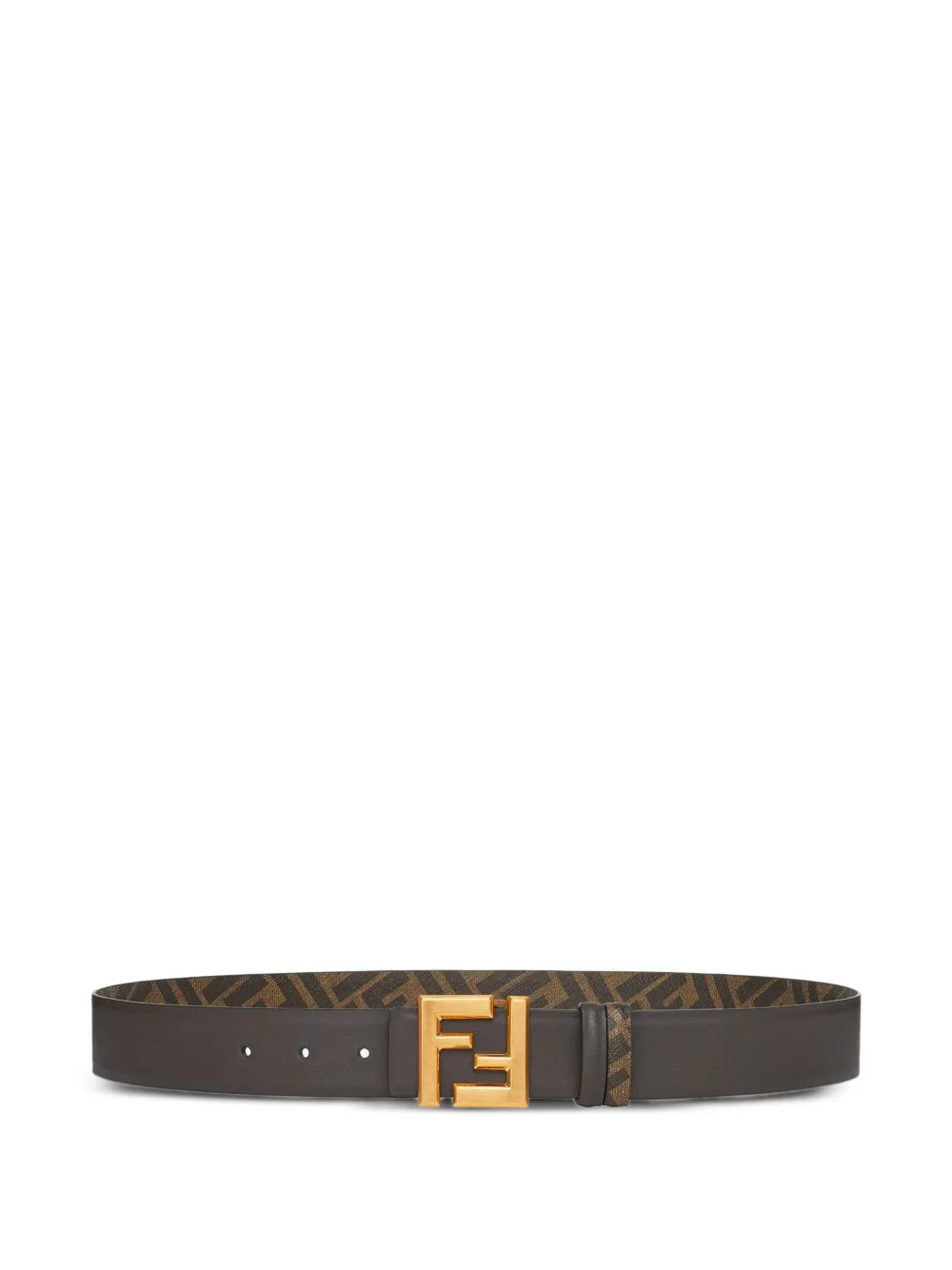 FENDI FF logo leather belt | Brown | Image 1