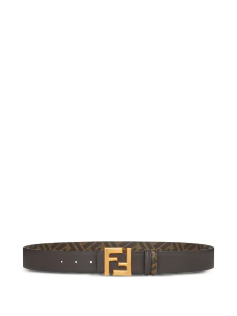 FENDI FF logo皮质腰带