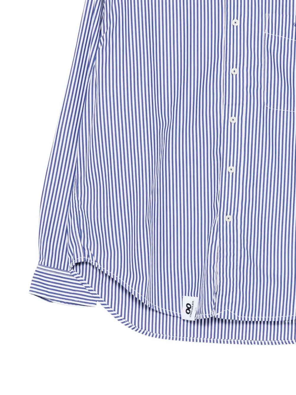 CHOCOOLATE Gestreept overhemd Blauw