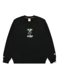 AAPE BY *A BATHING APE® Ape Head-print crew-neck sweatshirt - Black