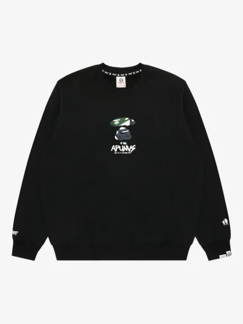 AAPE BY *A BATHING APE® Ape Head-print crew-neck sweatshirt