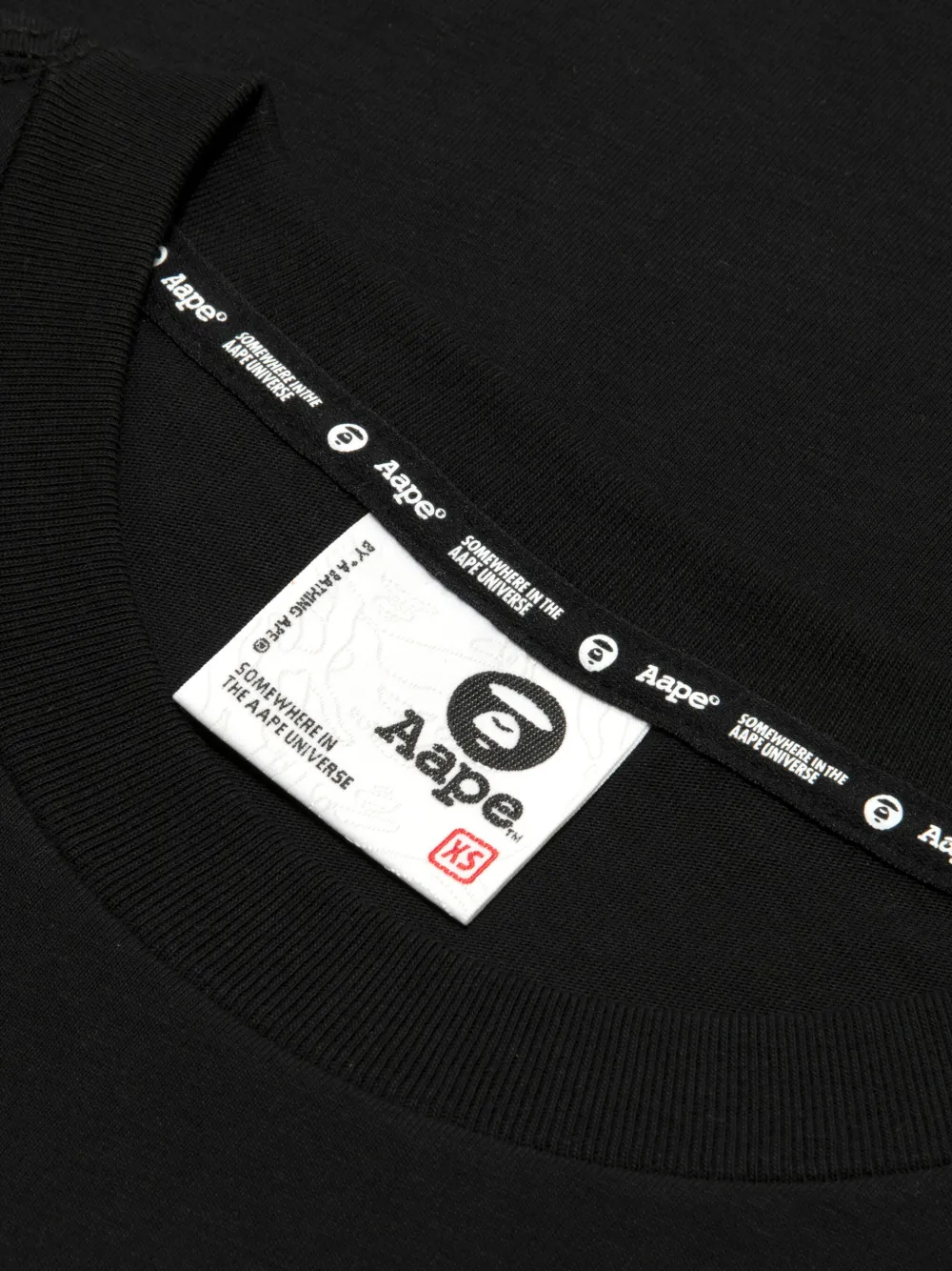 Aape By A Bathing Ape Graphic-print T-shirt In Black