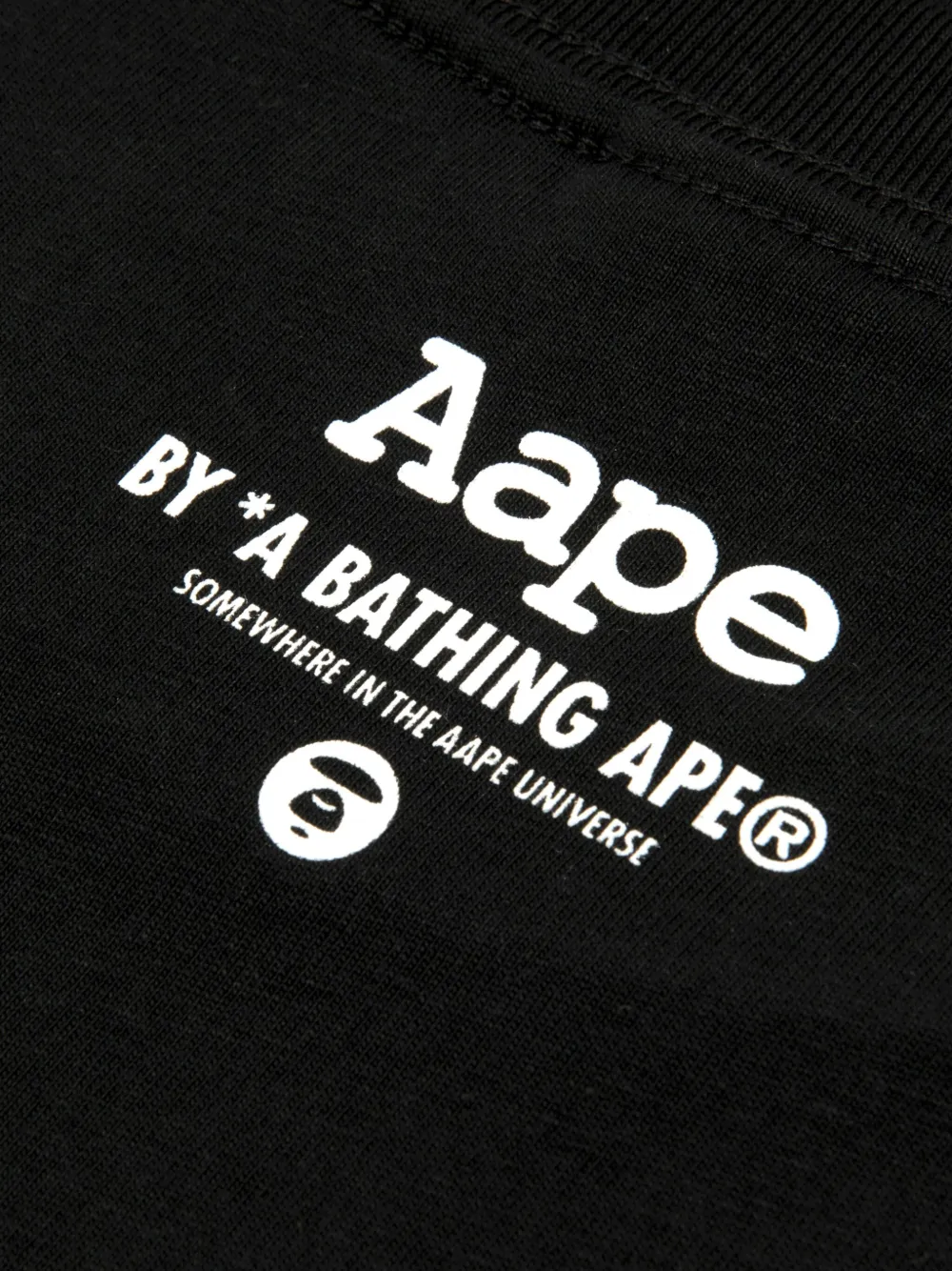 Aape By A Bathing Ape Graphic-print T-shirt In Black