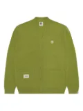AAPE BY *A BATHING APE® Ape Head patch-pocket cardigan - Green