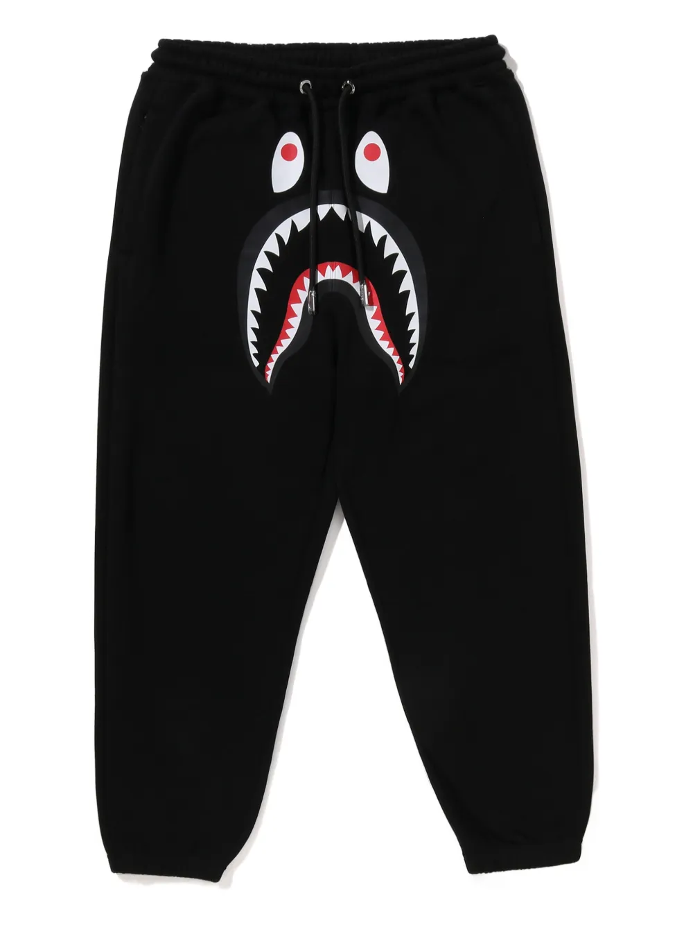 A BATHING APE Trainingsbroek met trekkoord en haaienhoofd Zwart