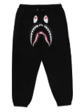 A BATHING APE® shark-head drawstring track pants - Black