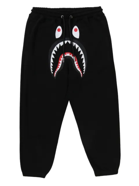 A BATHING APE® shark-head drawstring track pants