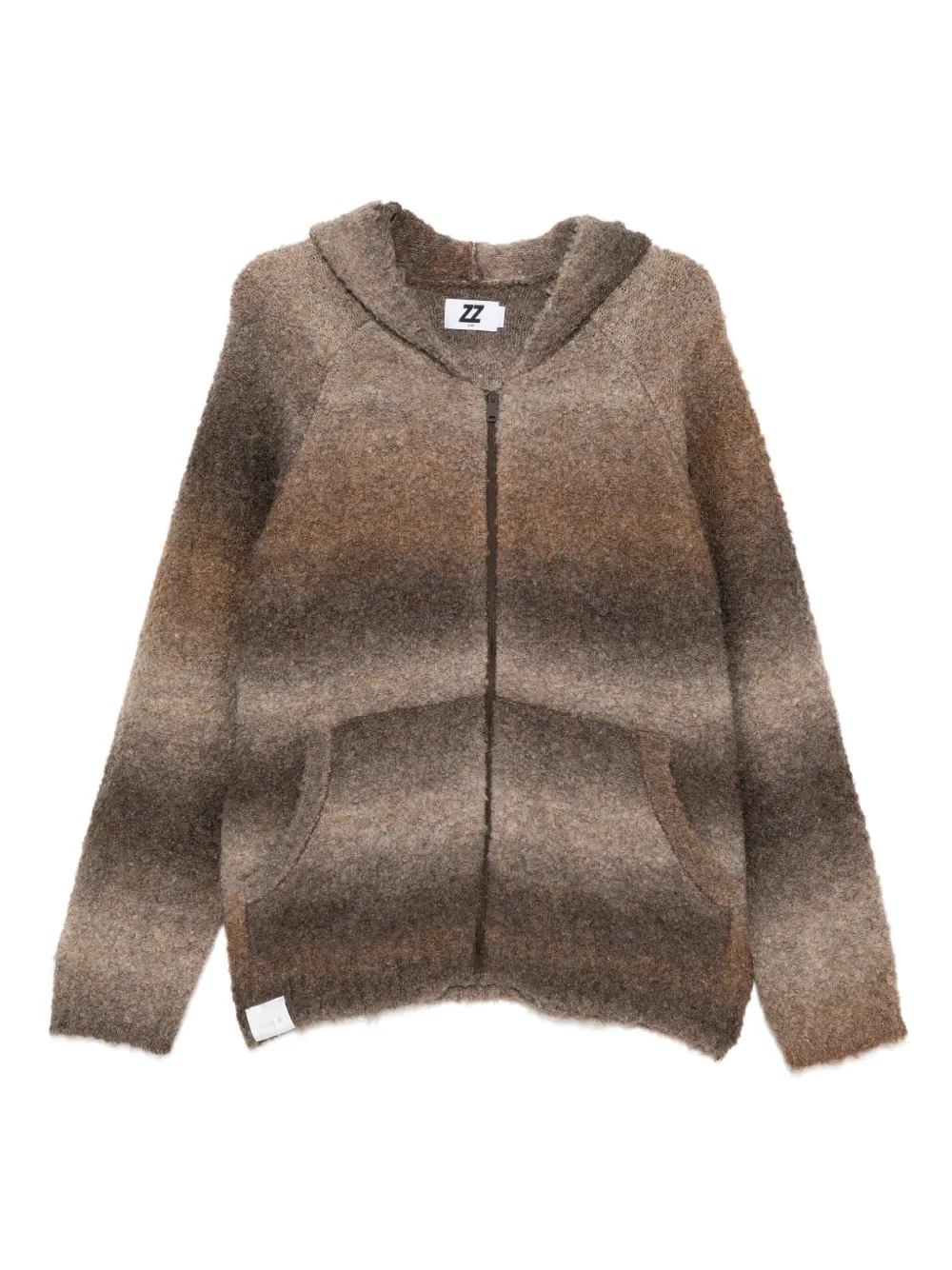 izzue グラデーション ストライプ パーカー | ブラウン | Image 1