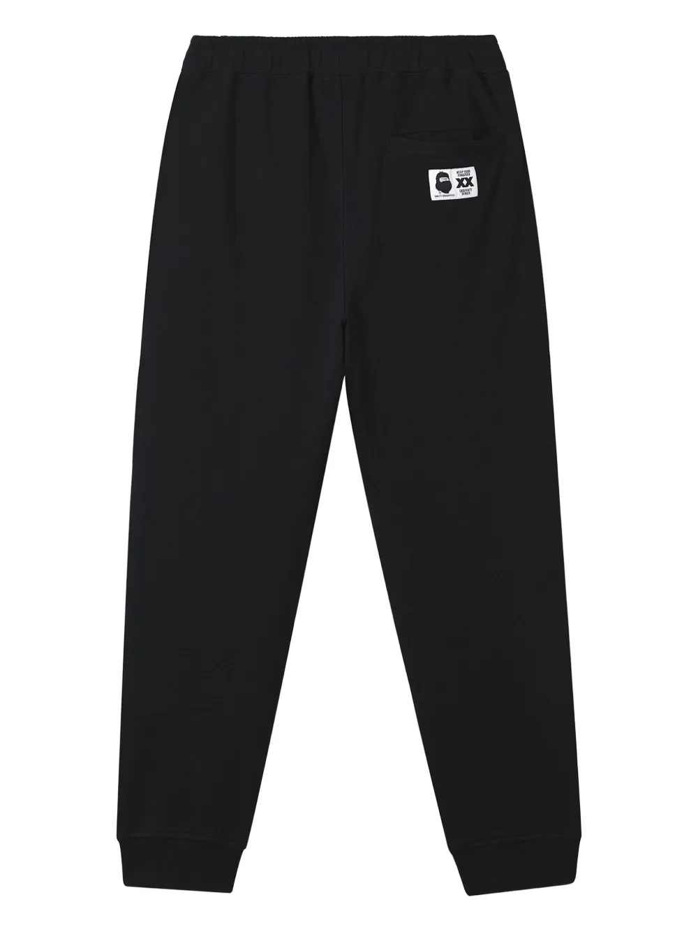 Fingercroxx Logo-patch Cuffed Joggers In Black