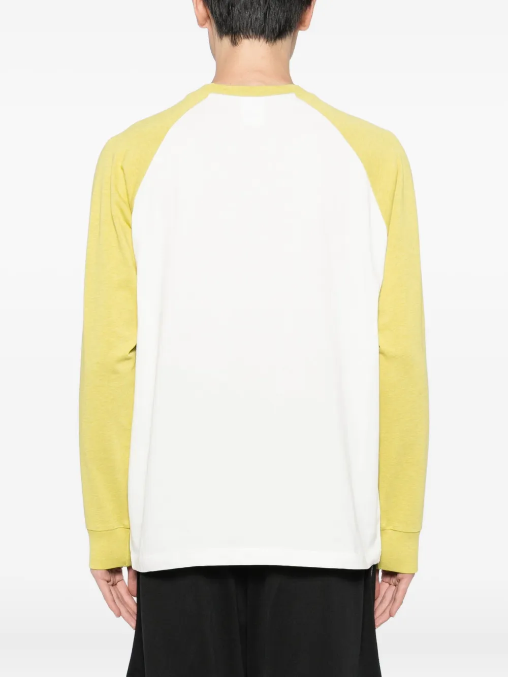 AAPE BY *A BATHING APE T-shirt met raglan mouwen en logo Geel