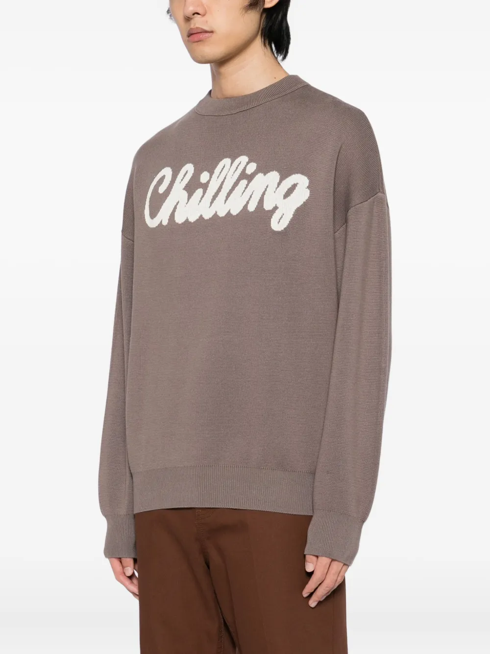 CHOCOOLATE Trui met ronde hals Bruin