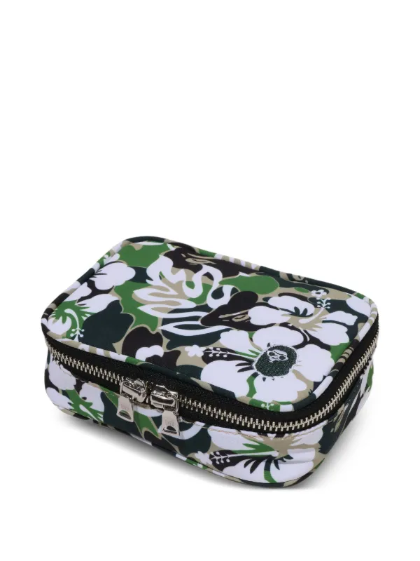 A BATHING APE® プリント トラベルポーチ | グリーン | FARFETCH JP