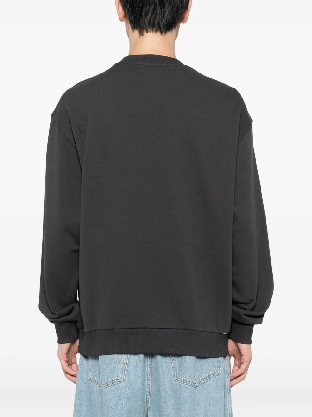 izzue Sweater met print en ronde hals Grijs