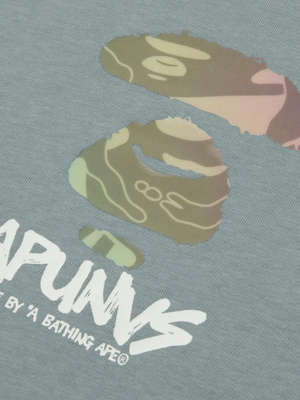 AAPE BY *A BATHING APE Katoenen T-shirt met Aape Head print Groen