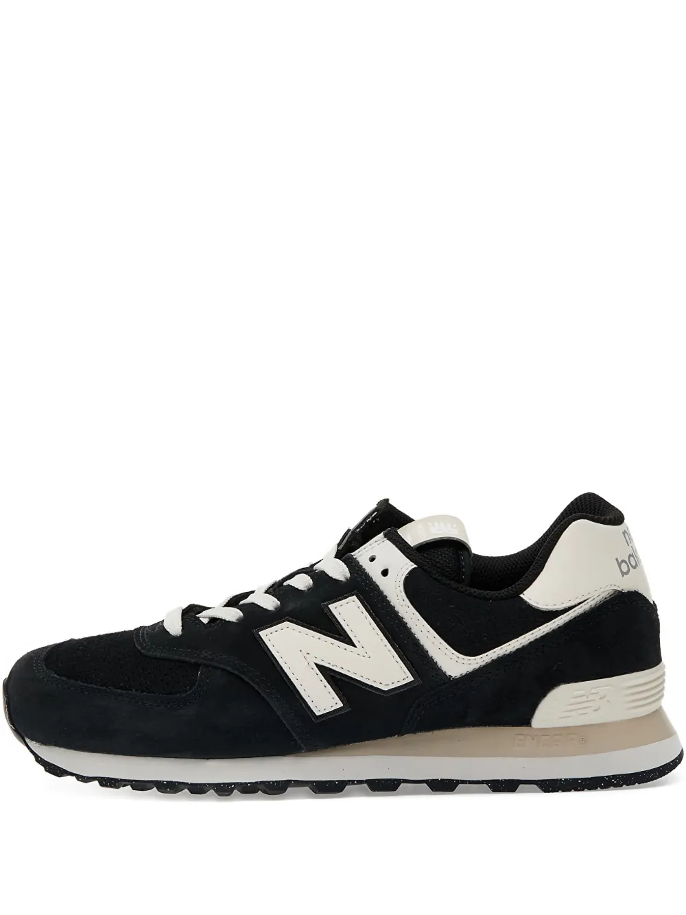 New Balance suede leather trainers Black