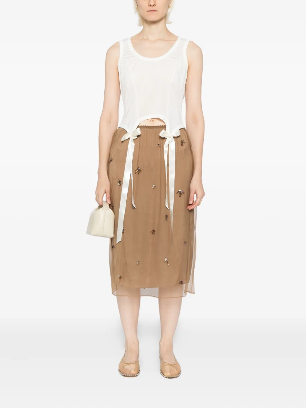 JNBY Rok met mesh - Bruin
