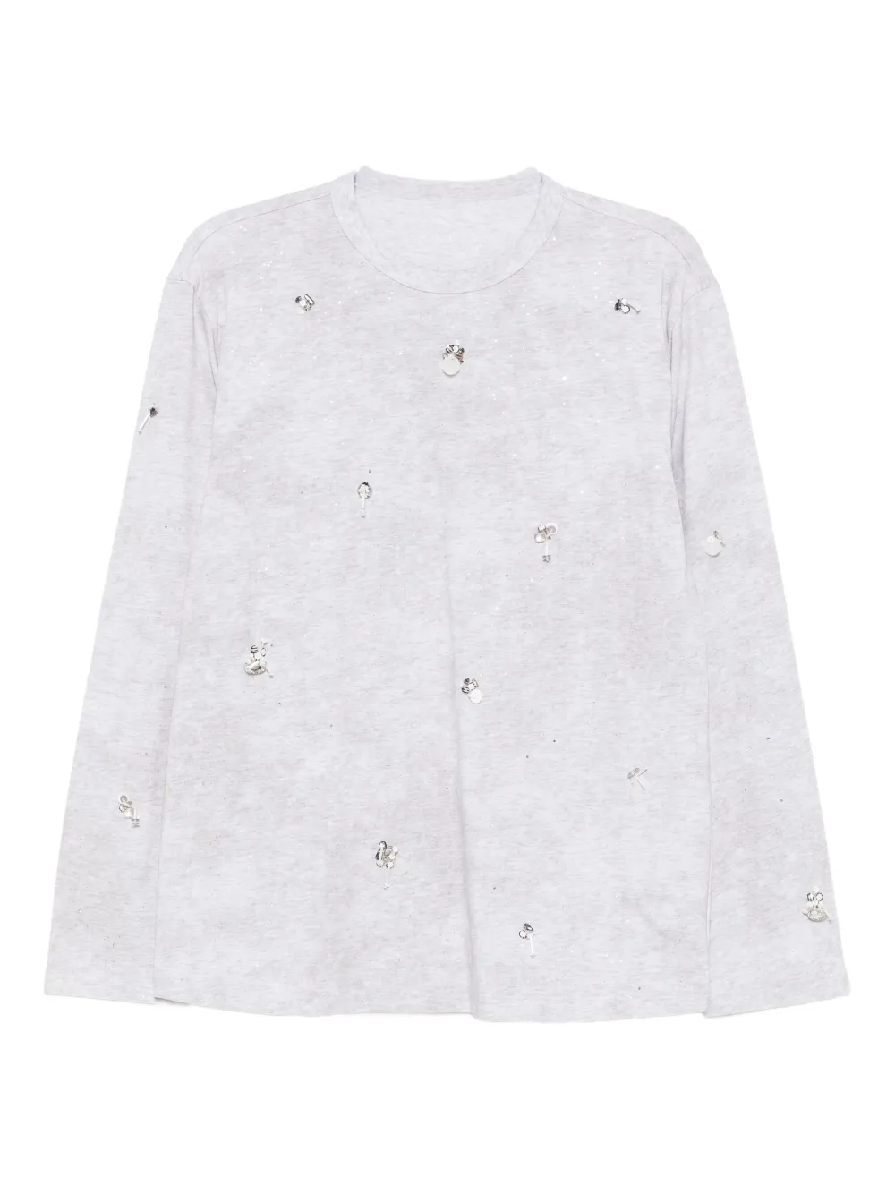 JNBY cotton long-sleeved T-shirt | Grey | Image 1