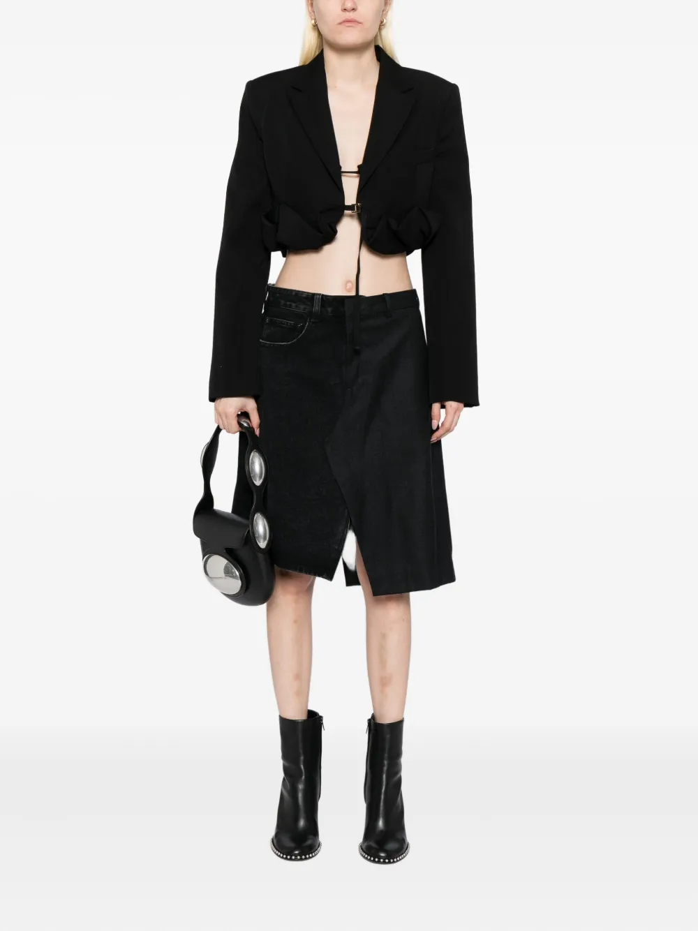 Jnby Irregular Skirt In Gray
