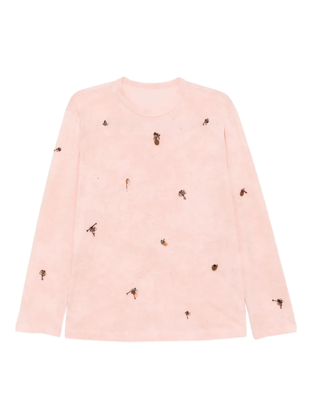 JNBY cotton long-sleeved T-shirt | Pink | Image 1
