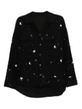 CROQUIS ink-effect shirt - Black