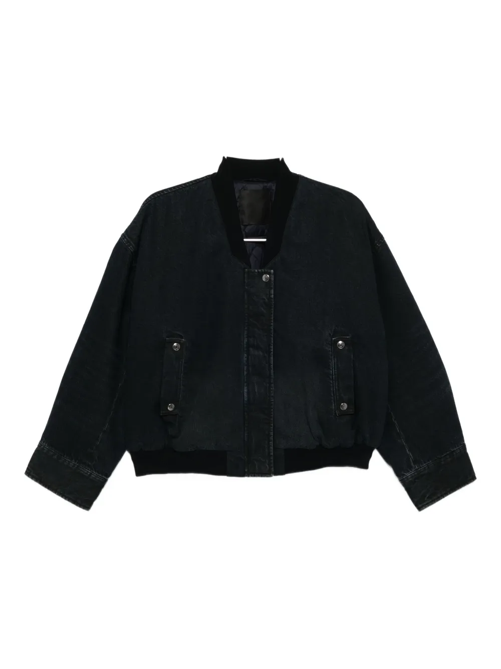Jnby Tangent Cropped Down Jacket In Black